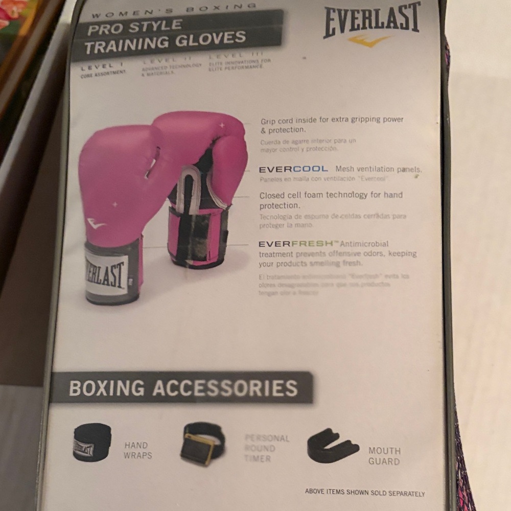 Everlast Women's Boxing Gloves - Bold Pink - Picture 3 of 3